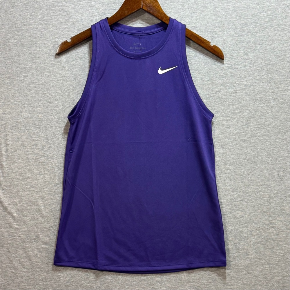 Nike Training Tank Top Womens XS Purple DX0701-547 Dri-FIT Athletic Sporty